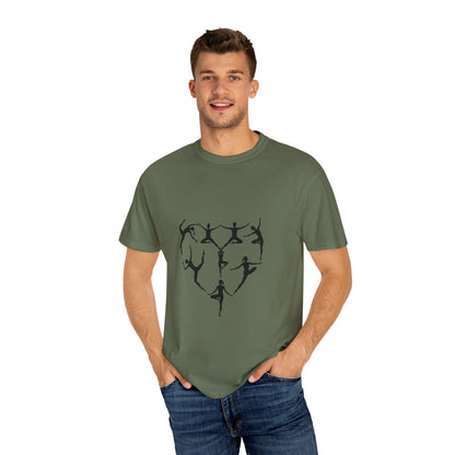 Unisex Dance Heart T-shirt, Gift for Dancers, Artistic Tee, Casual Wear, Soft Cotton Shirt, Dance Lovers Apparel