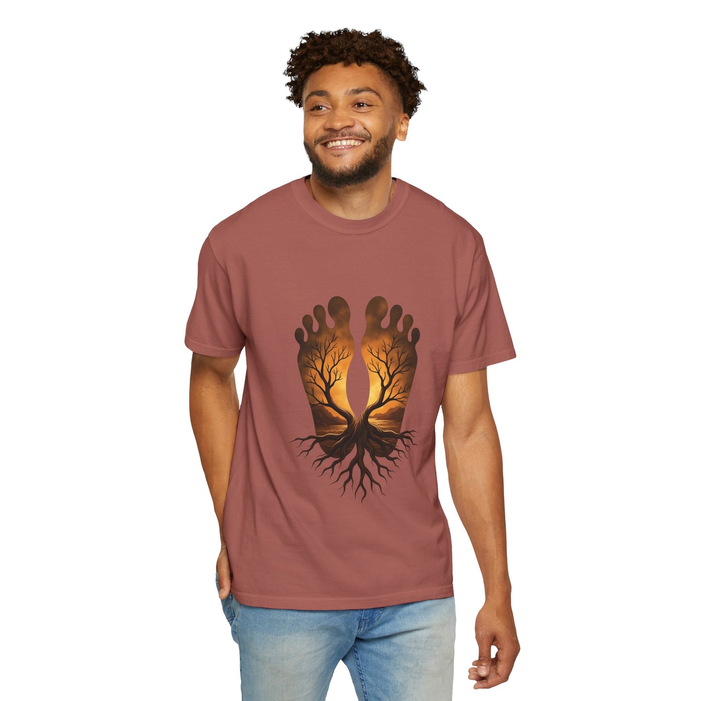 Nature-Inspired Unisex T-Shirt with Tree and Footprint Design | Eco-Friendly, Gift for Nature Lovers, Bohemian Style, Soul Connection [...]