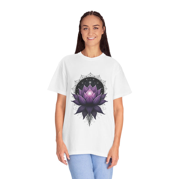 Purple Lotus Unisex T-Shirt - Boho Style for Spiritual Vibes