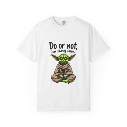 Yoda Motivational T-Shirt, Unisex Tee, Funny Star Wars Gift, Geeky Apparel, Jedi Master Style, Casual Comfort Wear