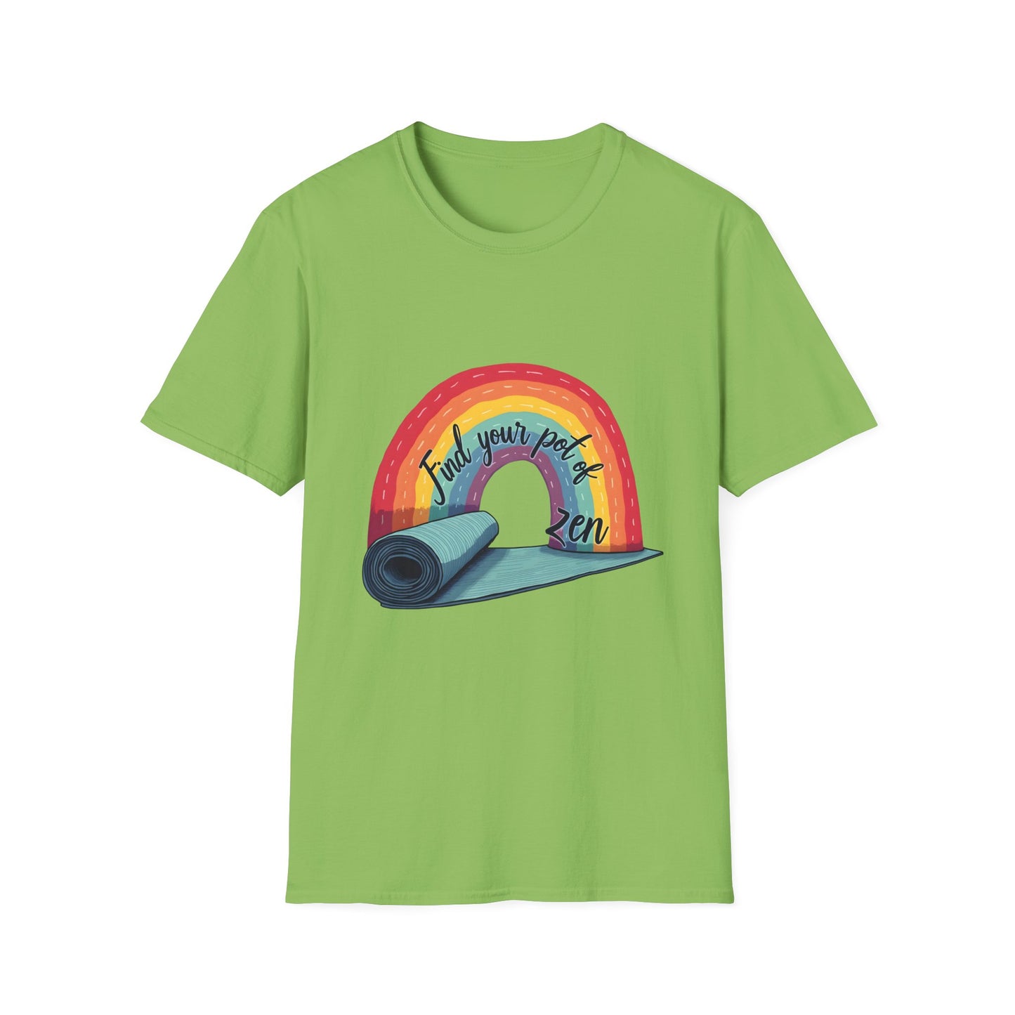 Zen Yoga T-Shirt | Find Your Peace | Rainbow Graphic Tee | Unisex Softstyle | Perfect for Yoga Lovers, Mindfulness Gifts, Self-Care, [...]