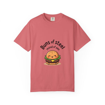 Buns of Steel T-Shirt, Cute Fitness Shirt, Unisex Graphic Tee, Gift for Foodies, Motivational T-Shirt, Comfortable Wear