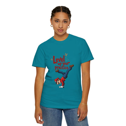 Level Up Your Practice T-Shirt, Unisex Casual Tee, Fun Motivational Shirt, Gift for Gamers, Unique Workout Top