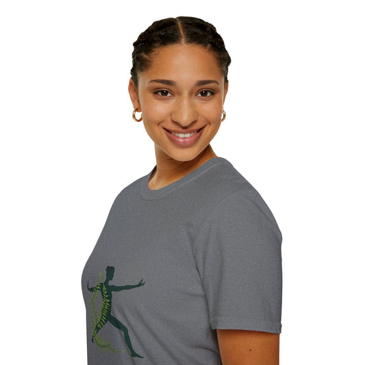 Unisex Softstyle T-Shirt with Nature-Inspired Design - Perfect for Eco-Conscious and Active Lifestyles