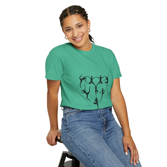 Unisex Dance Heart T-shirt, Gift for Dancers, Artistic Tee, Casual Wear, Soft Cotton Shirt, Dance Lovers Apparel
