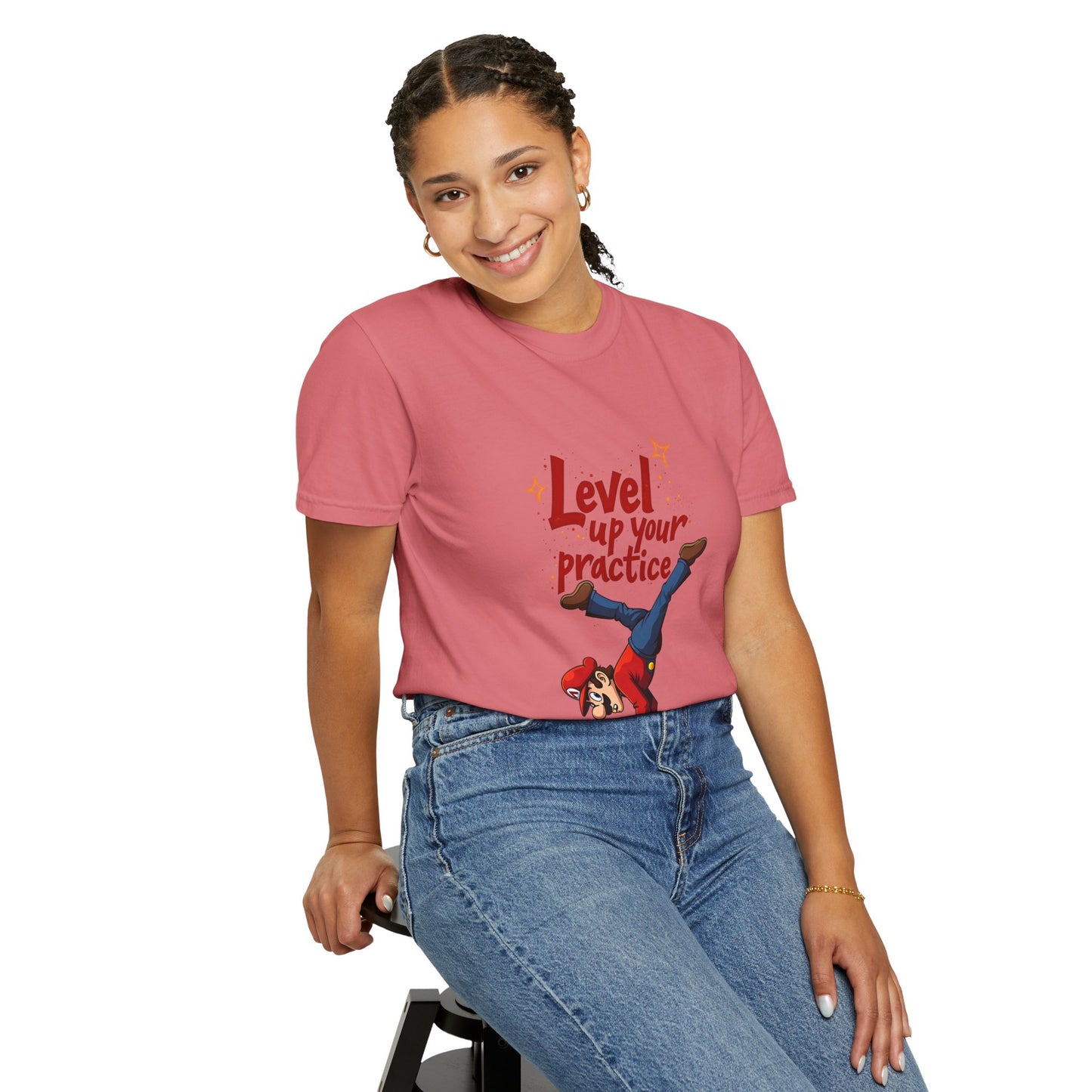 Level Up Your Practice T-Shirt, Unisex Casual Tee, Fun Motivational Shirt, Gift for Gamers, Unique Workout Top