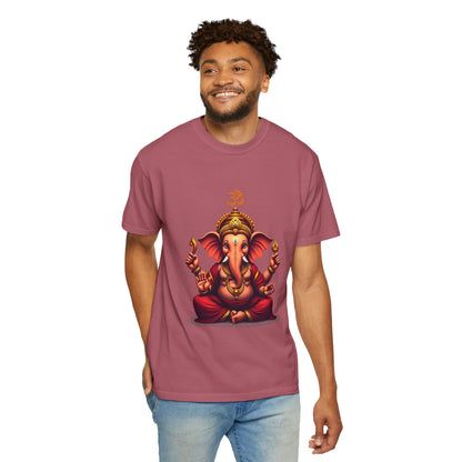 Ganesh Spiritual Unisex T-shirt, Eco-Friendly Tee, Yoga Apparel, Meditation Gift, Bohemian Style