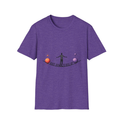 Balance Your Life Unisex Softstyle T-Shirt, Motivational Tee, Inspirational Shirt, Gift for Yoga Lovers, Mindfulness Apparel, Positive Vibes