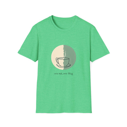 Cozy Coffee Lover T-Shirt, Unisex Tee, Softstyle Graphic Shirt, Gift for Coffee Enthusiasts, Casual Wear, Homebrew Apparel
