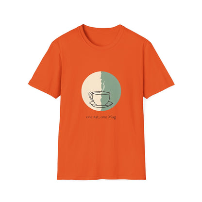 Cozy Coffee Lover T-Shirt, Unisex Tee, Softstyle Graphic Shirt, Gift for Coffee Enthusiasts, Casual Wear, Homebrew Apparel