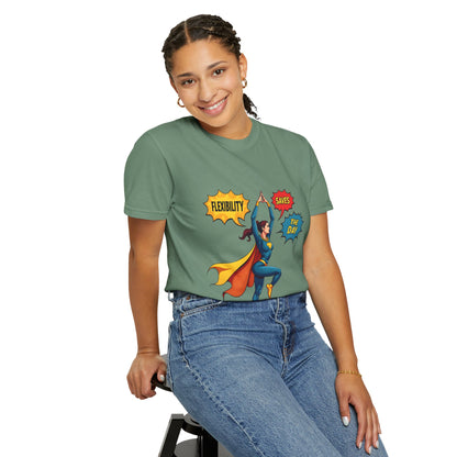 Flexibility Superhero T-Shirt | Unisex Garment-Dyed Tee for Fitness Lovers, Motivational Apparel, Gift for Athletes, Casual Wear, Gym Shirt