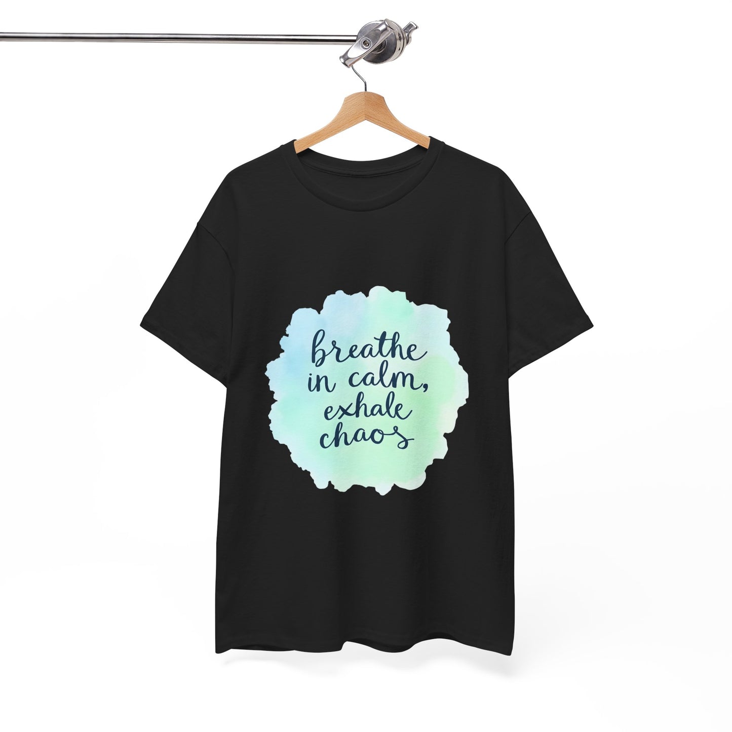 Breathe in Calm Unisex Heavy Cotton Tee, Relaxation Shirt, Stress Relief Wear, Mindfulness Gift, Everyday Comfort Tee