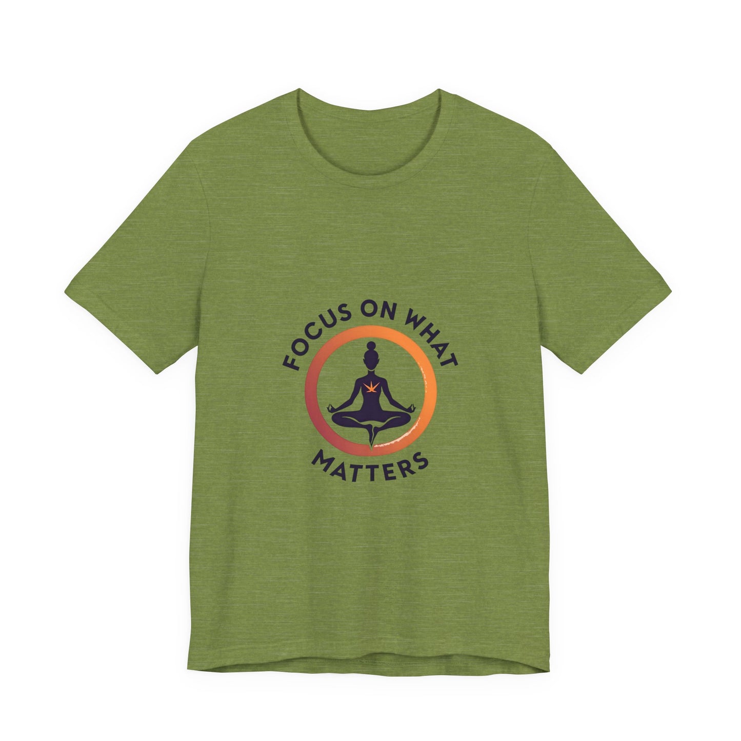 Mindfulness Unisex Tee - Focus on What Matters, Yoga Shirt, Meditation Gift, Relaxation Top, Self-Care Apparel