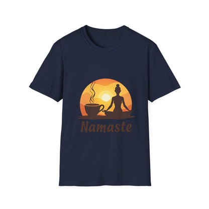 Namaste Sunset Unisex Softstyle T-Shirt - Yoga & Mindfulness Inspiration