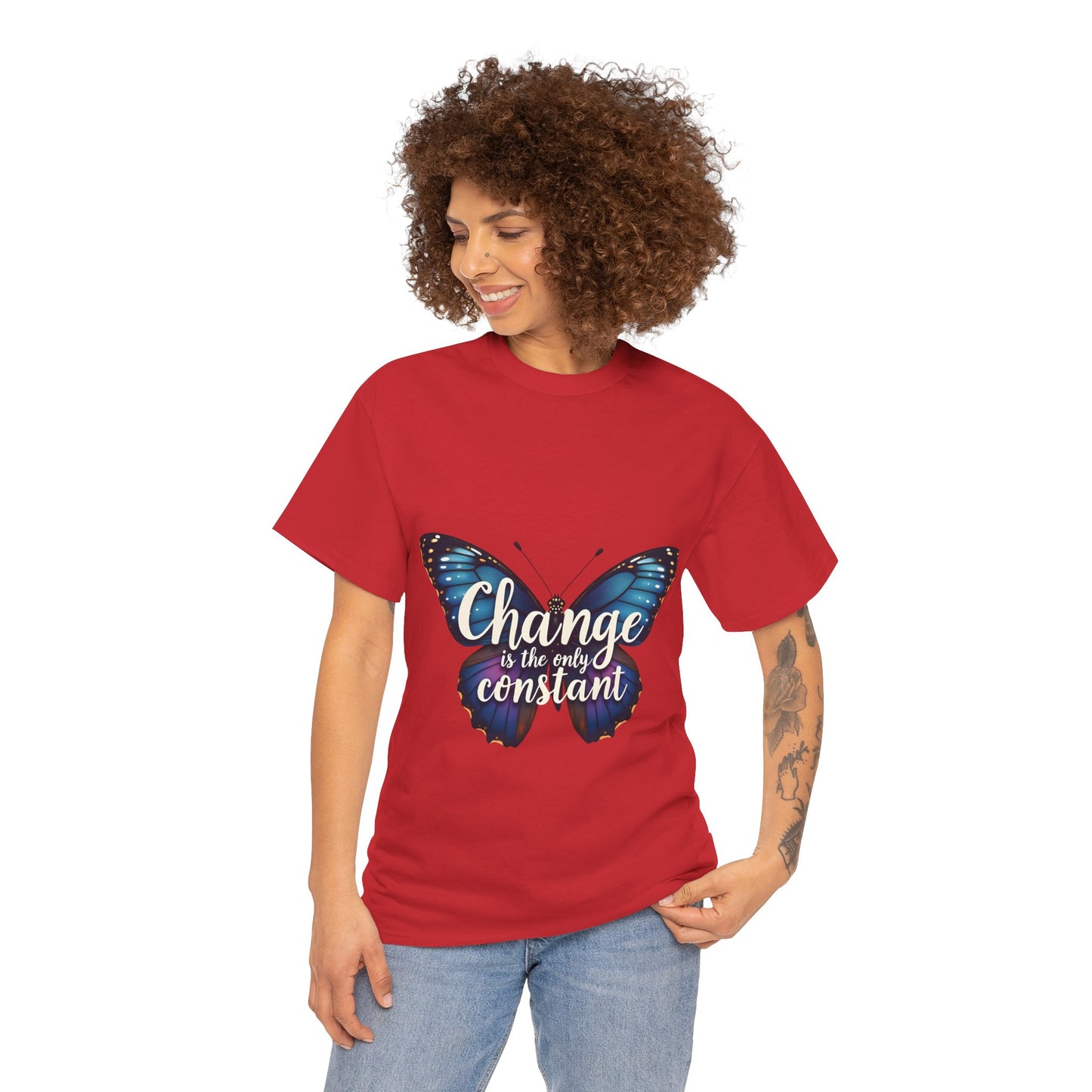 Butterfly Change Unisex T-Shirt - Inspirational Tee for Change Lovers, Gifts for Nature Enthusiasts, Motivational Wear, Everyday [...]